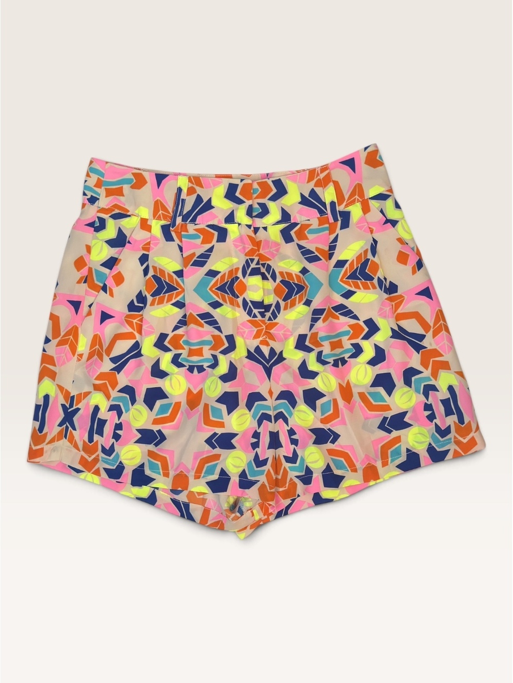 Mara Hoffman Geo Print Shorts | Neon Geometric | Size 4